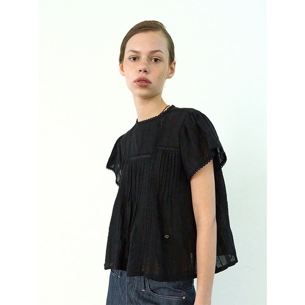 Square lace blouse