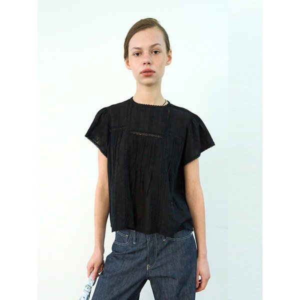 Square lace blouse