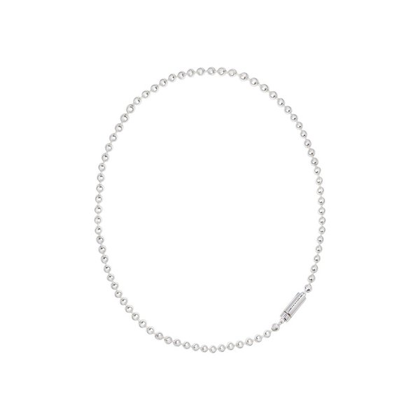 Ballchain silver Necklace_Easy clip