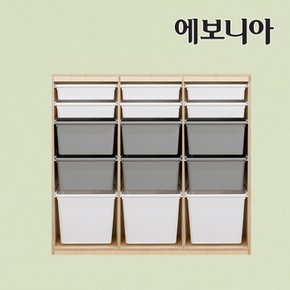 노블 키즈 바구니수납장 3단 35형/수납장/정리함