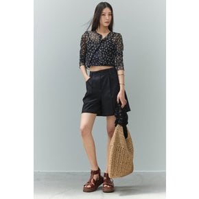 러플 리본 스트로 백 7215280501199