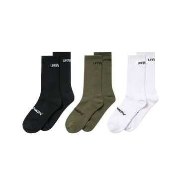 라이프워크 코마사 백로고 크루 삭스  LW255SO110