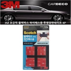 3M 초강력 블랙박스 하이패스용 투명양면테이프 4P (WB1D3F9)