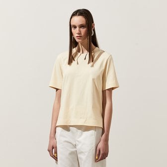 ahwe Basic Cotton T-shirt_CREAM