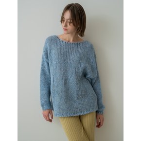 Loose Fit Netting Knit_Blue