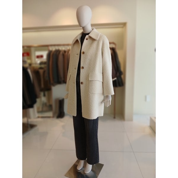 [여주점] 씨씨콜렉트 수리알파카싱글버튼미디코트 E254msg160