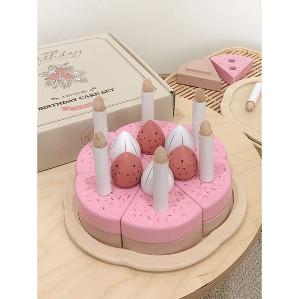 원목 생일케이크