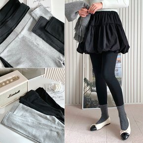 히든 피치 솔리드 레깅스 3color/2단계사이즈 피치 9부 도톰 면스판 요가복 필라테스복
