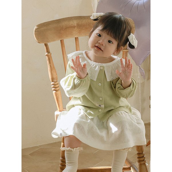 선물이래요 - 유아 프릴 가디건