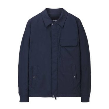 알레그리 그레이시 블루《Twill Paper Nylon》셔츠형 점퍼(ARJU5B401N5)