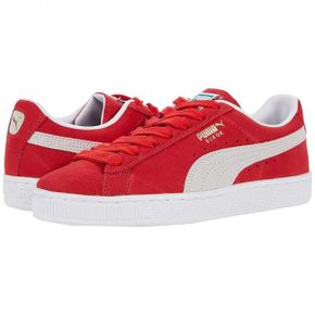 키즈 푸마 푸마 스웨이드 클래식 21 스니커즈 - 하이리스크 Red/Puma 화이트 8265001