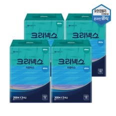 100%천연펄프 미용티슈 200매 콤비 3개입 x 4팩 4600161