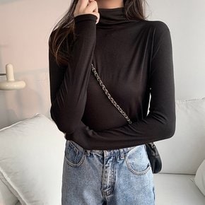 (2장이상무배)벨라도나 여성 간절기 모크넥 스판 긴팔티셔츠 이너티 55-77 BLDN26403T1(U)