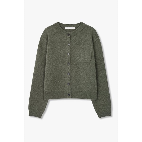 울 블렌드 세미 크롭 가디건 7125450506136