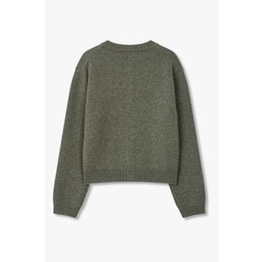 울 블렌드 세미 크롭 가디건 7125450506136