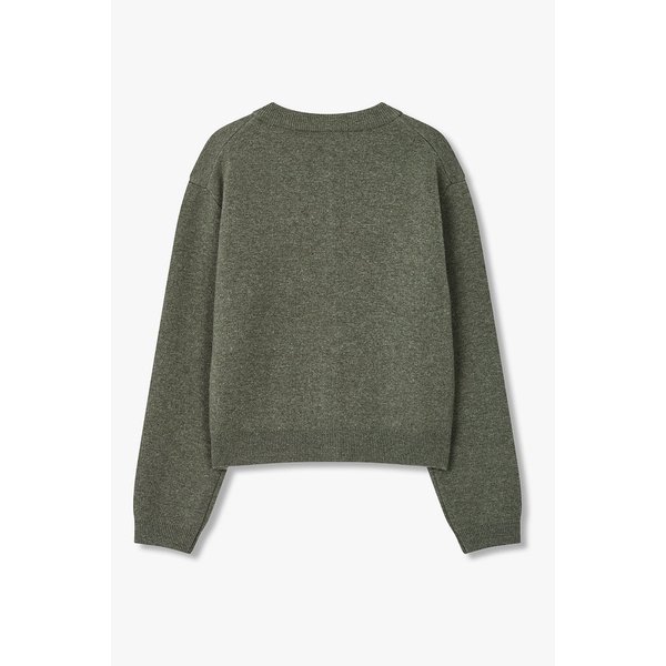 울 블렌드 세미 크롭 가디건 7125450506136