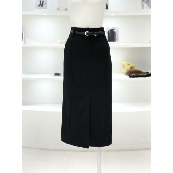 [여주점] 벨티드 울 스커트 (D244MSD053)