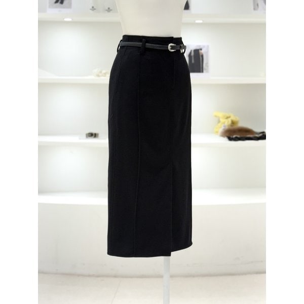 [여주점] 벨티드 울 스커트 (D244MSD053)