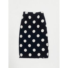 DOT Linen Skirt (Black)