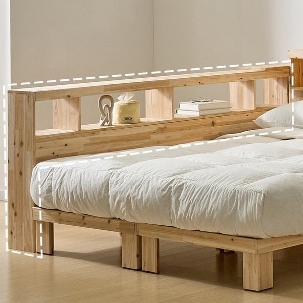 [착불]아이앤 아렌느 삼나무 사이드 높은 선반 와이드 2000