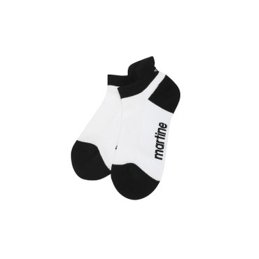 MARTINE GOLF [정상가 20000원]여성 컬러포인트 단목 양말 블랙 (QWAESC10139)
