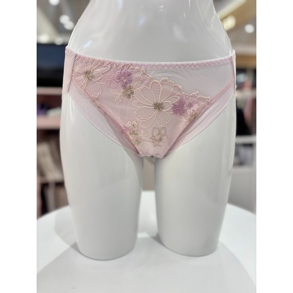 [여주점] 와코루 프롤럴 자수 만개꽃 레이스 노라인 햄팬티 [WPT2081H] PK