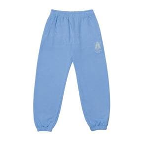 AV COLOR EMBOIDERY LOGO PANTS LIGHT INDIGO BLUE - 엠보이더리 로고 팬츠