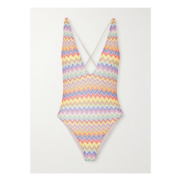 스트라이프 크로셰 니트 스윔수트 멀티컬러 1647597337430958