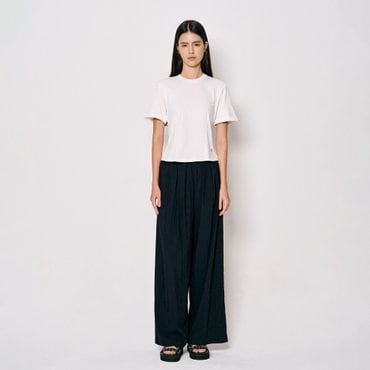 베르니스 [시즌오프 30%]레이온 핀턱 와이드 밴딩 팬츠 BE25M2FRA3899