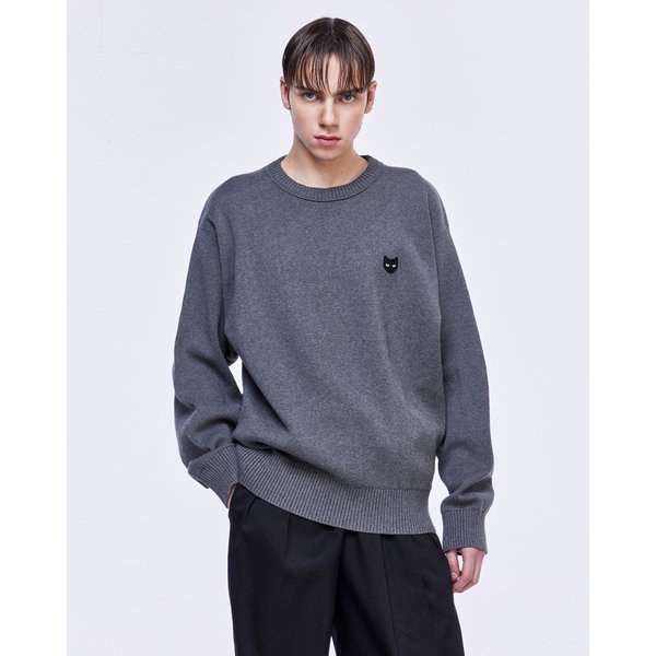 [파주점] 지제로 엠블럼 크루넥 니트 SH2KT801DG