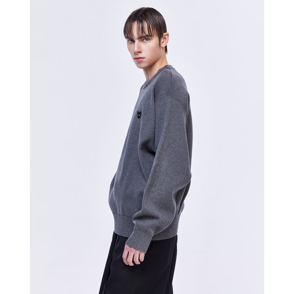 [파주점] 지제로 엠블럼 크루넥 니트 SH2KT801DG