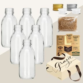 위스키 키트 바이알 유리병 D형 125ml FN125D 6종 세트 선물박스 속마개 스티커 올인원 패키지