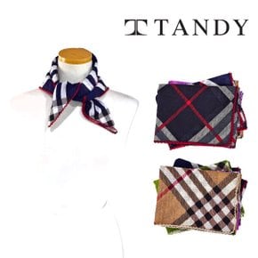 TANDY 마라스 체크 쁘띠 손수건 스카프