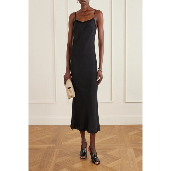 실크 새틴 슬립 원피스 46376663162978836