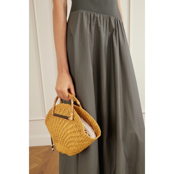 가죽 트리밍 스트로 토트백 샌드 46376663163043972