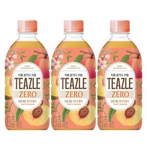 웅진 티즐 제로 피치우롱티 500ml x 20페트 차음료