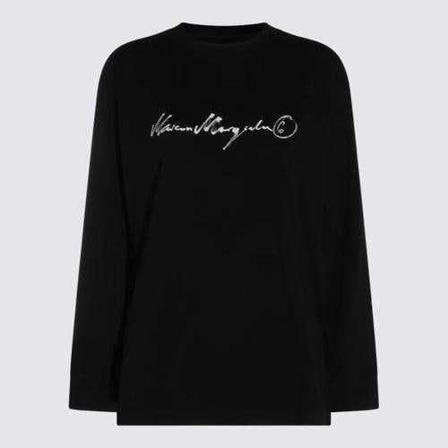 MM6 메종마르지엘라 긴팔 티셔츠 S52GC0370 M20258900 BLACK