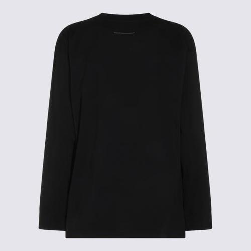 MM6 메종마르지엘라 긴팔 티셔츠 S52GC0370 M20258900 BLACK