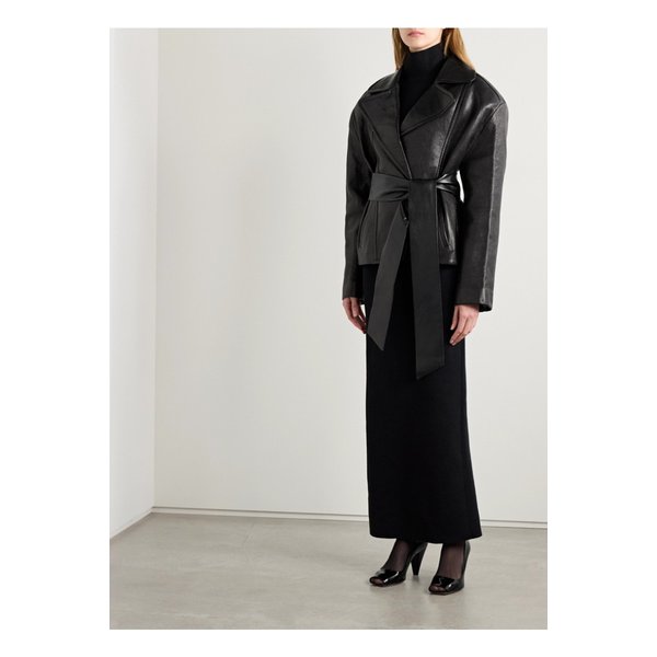 케이트 돌로레스 벨트 가죽 재킷 블랙 1647597343309794