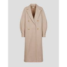 [정상가339,000원] Cotton Volume sleeve long Trench Coat  latte (WE3230T28A)