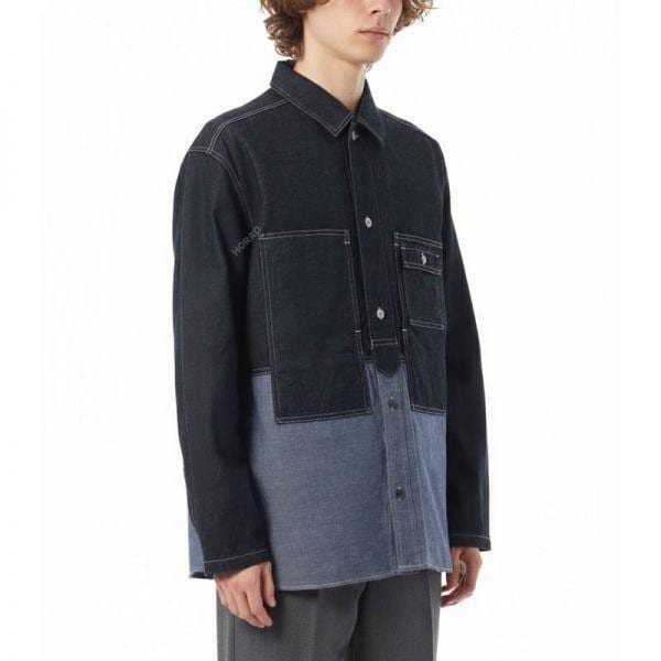 확대된 대표 나이젤카본 UTILITY SHIRT TYPE2 10oz 80510010015 206 유틸리티 셔츠 인디고 데님 자켓