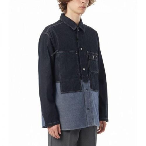 나이젤카본 UTILITY SHIRT TYPE2 10oz 80510010015 206 유틸리티 셔츠 인디고 데님 자켓