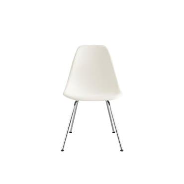 허먼밀러 [허먼밀러 공식딜러 11월경 입고예정] Eames Molded Plastic Side Chair, 4-Leg (White/Chrome)