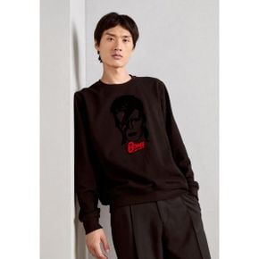 5082488 Antony Morato REGULAR FIT WITH MATT PLASTIC AND FLOCK PRINT - Sweatshirt black