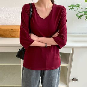 노로드 스판 8부 티셔츠_P371601441