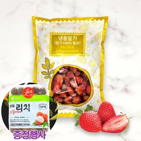 월드홀마켓 냉동 과일 딸기 1kg+리치