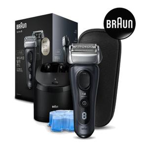[브라운] 브라운 전기면도기 NEW 시리즈8 SMART 8563cc 그레이 세척충전스테이션 (S45905962)
