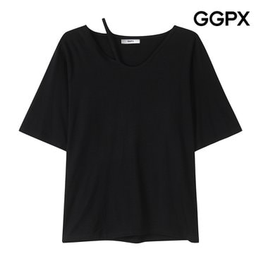 GGPX V 컷팅넥 코튼 티셔츠 (GP7TS007F)