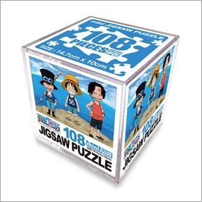 원피스 직소퍼즐 108PCS 미니 CUBE 브라더후드-각오