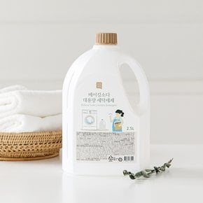 베이킹소다 세탁세제 2.5L X 1개 액체 대용량 중성 일반 드럼 세탁기 빨래